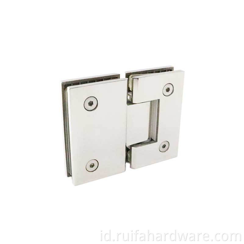 Engsel pintu pancuran kaca stainless steel (6) Stainless Steel Glass Shower Door Hinges (6)